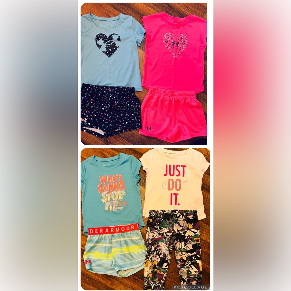New-8 pieces Under Armour 3T girl lot